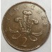 GREAT BRITAIN UK 1971 . TWO 2 PENCE . ERROR . CLIPPED PLANCHET